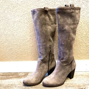 ‘Ava’ Tall Water Resistant Suede Boot